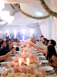 Bespoke Pearl Mass Rose Menu  | Rebecca Bloom's Lake Como Wedding | Villa Balbiano