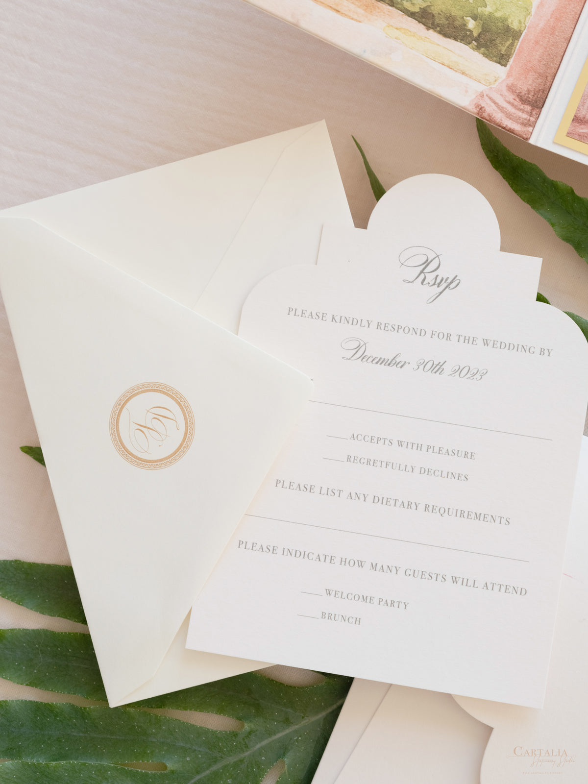 Ringling Museum Wedding, Sarasota, Florida, Wedding Invitation Suite | Bespoke Commission T&D