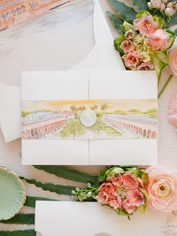 Ringling Museum Wedding, Sarasota, Florida, Wedding Invitation Suite | Bespoke Commission T&D