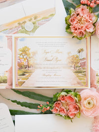Ringling Museum Wedding, Sarasota, Florida, Wedding Invitation Suite | Bespoke Commission T&D