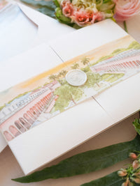 Ringling Museum Wedding, Sarasota, Florida, Wedding Invitation Suite | Bespoke Commission T&D