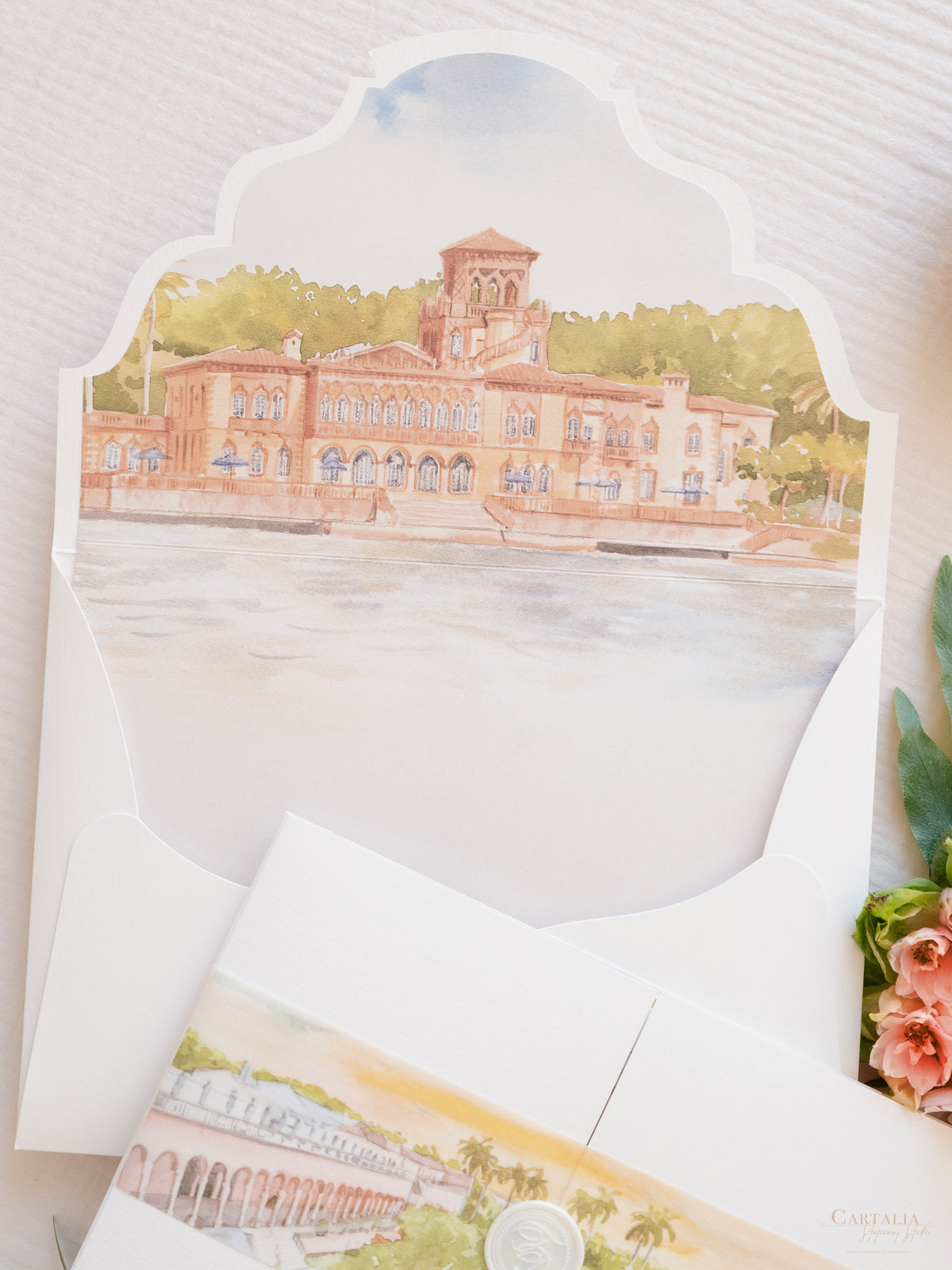 Ringling Museum Wedding, Sarasota, Florida, Wedding Invitation Suite | Bespoke Commission T&D
