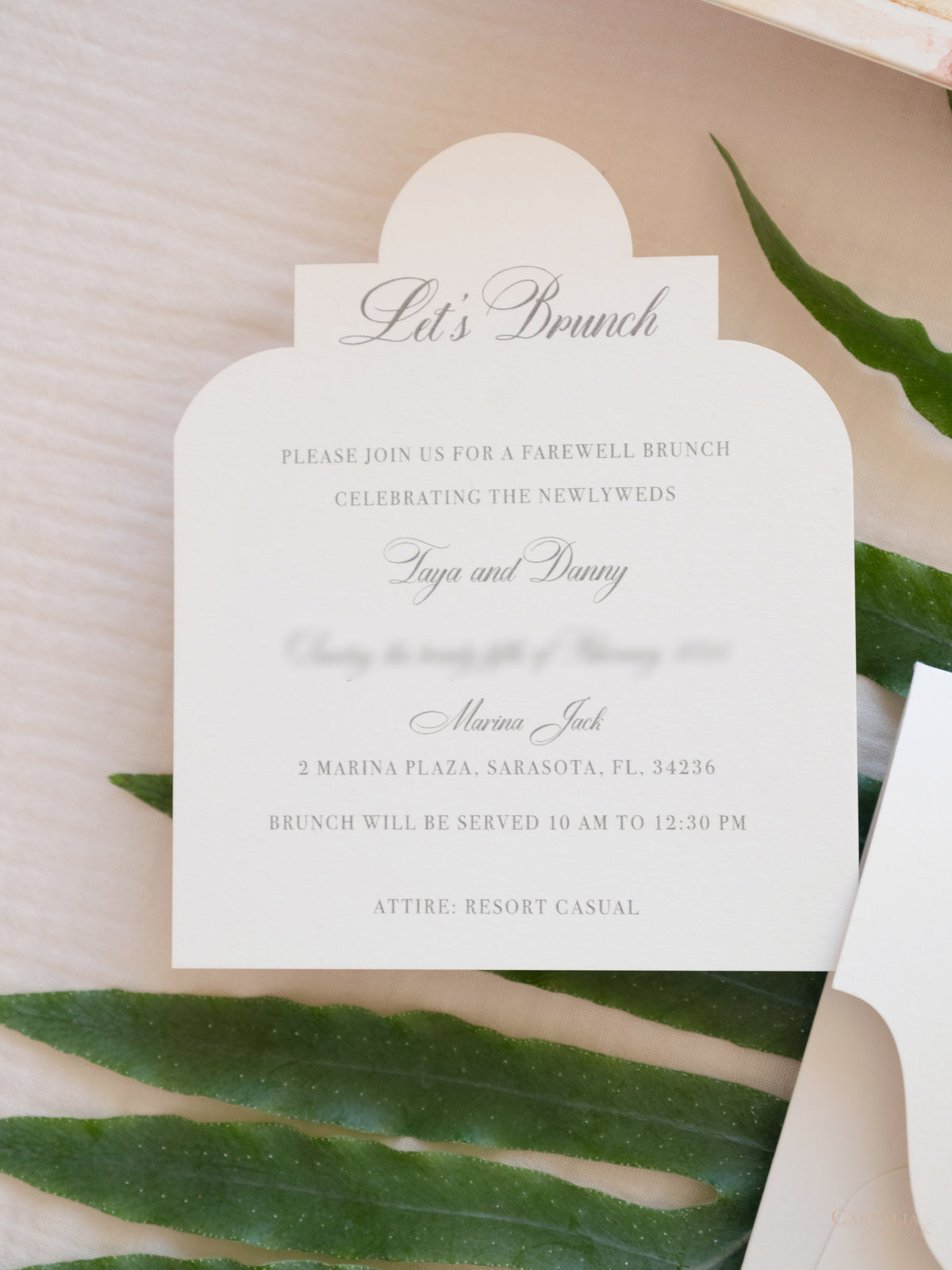 Ringling Museum Wedding, Sarasota, Florida, Wedding Invitation Suite | Bespoke Commission T&D