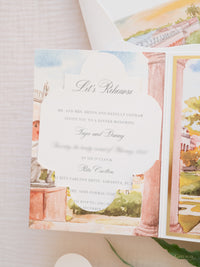 Ringling Museum Wedding, Sarasota, Florida, Wedding Invitation Suite | Bespoke Commission T&D