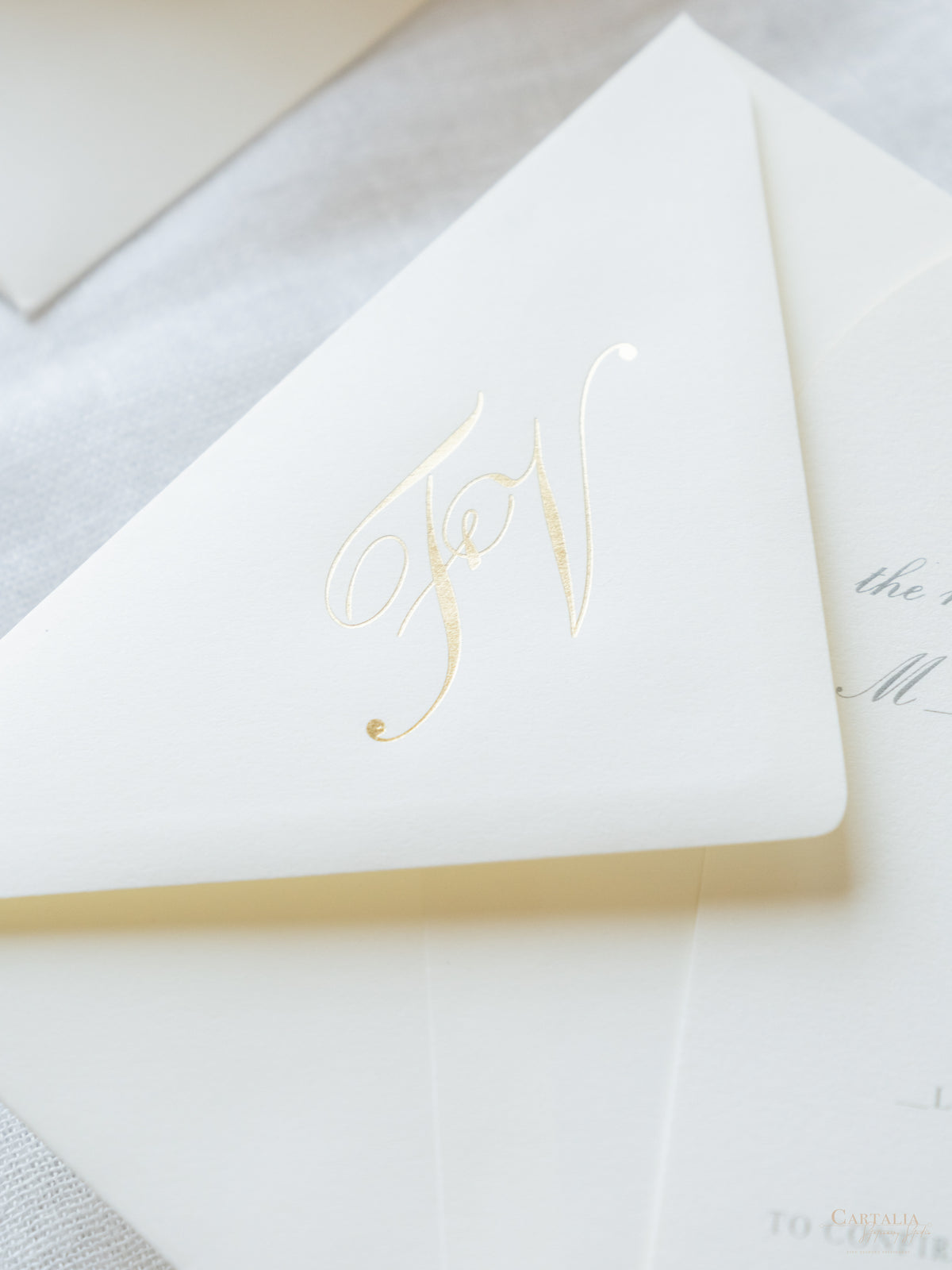 Suite de invitación de boda con bolsillo de acuarela Santorini | Comisión personalizada de frutas y hortalizas