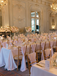Classic Wedding Menu with Guest Names & Wax Seal