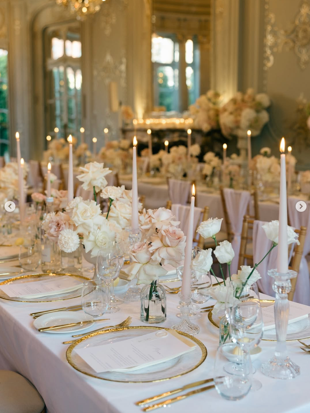 Classic Wedding Menu with Guest Names & Wax Seal