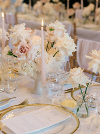 Classic Wedding Menu with Guest Names & Wax Seal