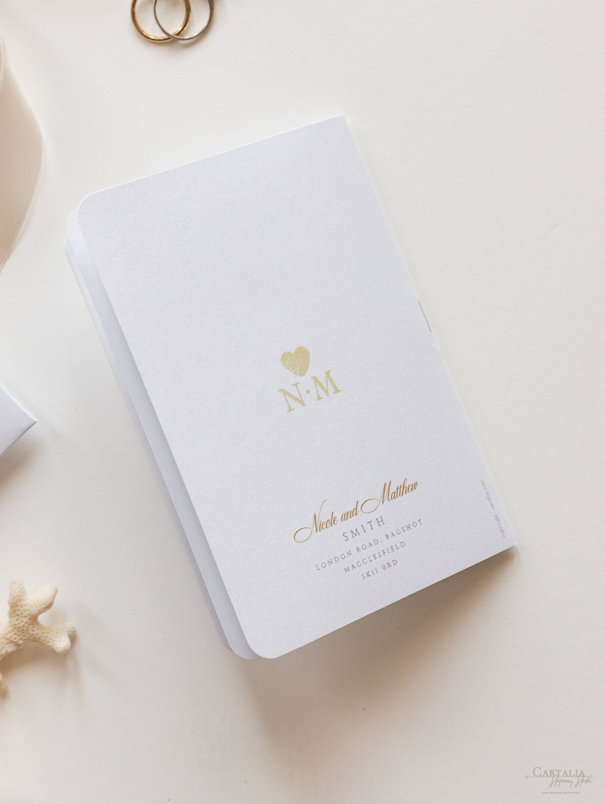 FOLDER Travel Wallet: Luxury Gold Wedding Passport Invite in Pocket & Mirror Tag Passport Invitation Suite