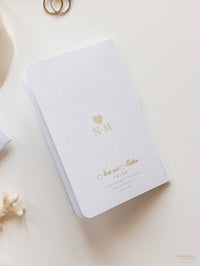 FOLDER Travel Wallet: Luxury Gold Wedding Passport Invite in Pocket & Mirror Tag Passport Invitation Suite