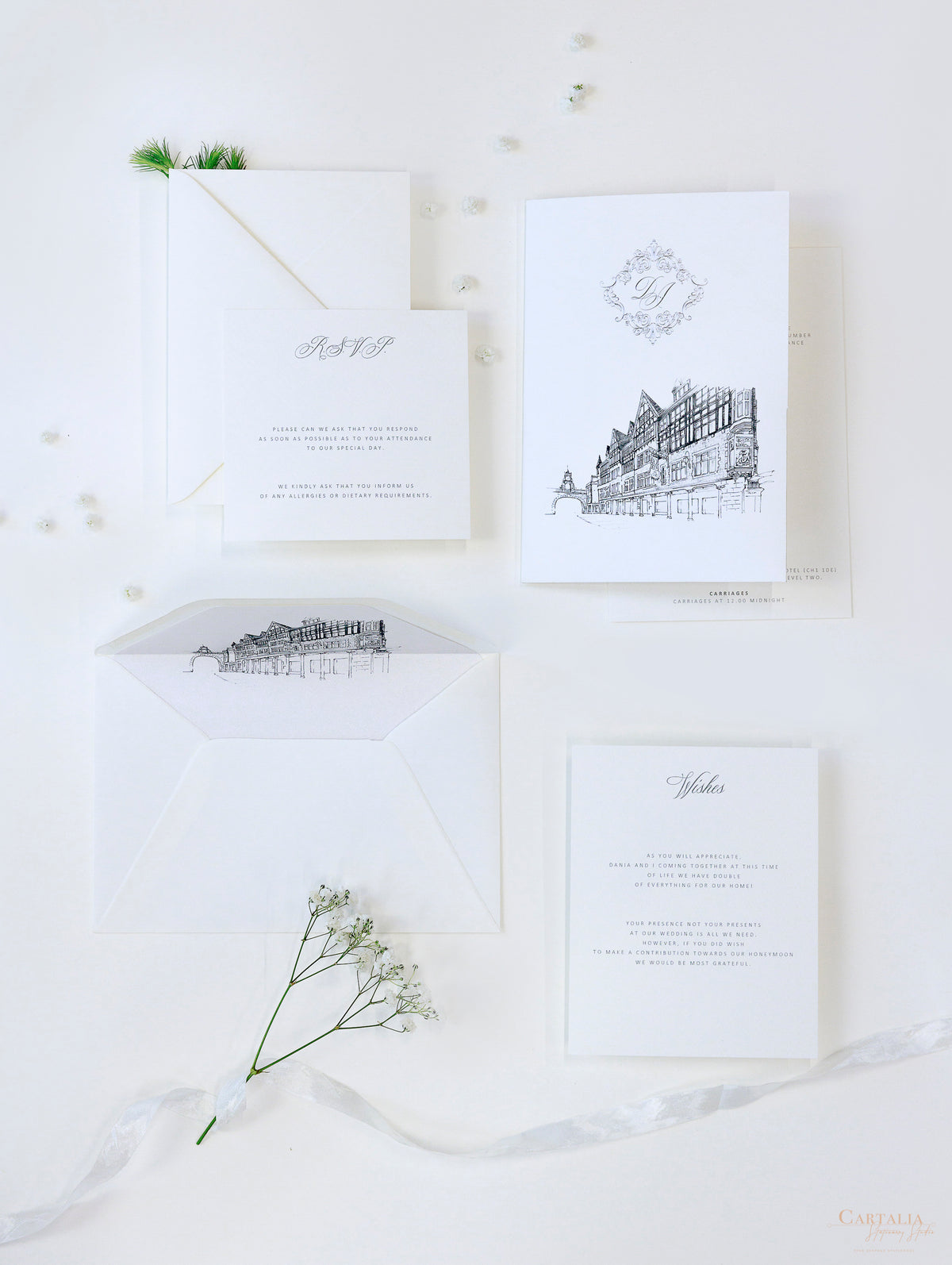 Lugar: Invitaciones al hotel Chester Grosvenor | Comisión personalizada D&J