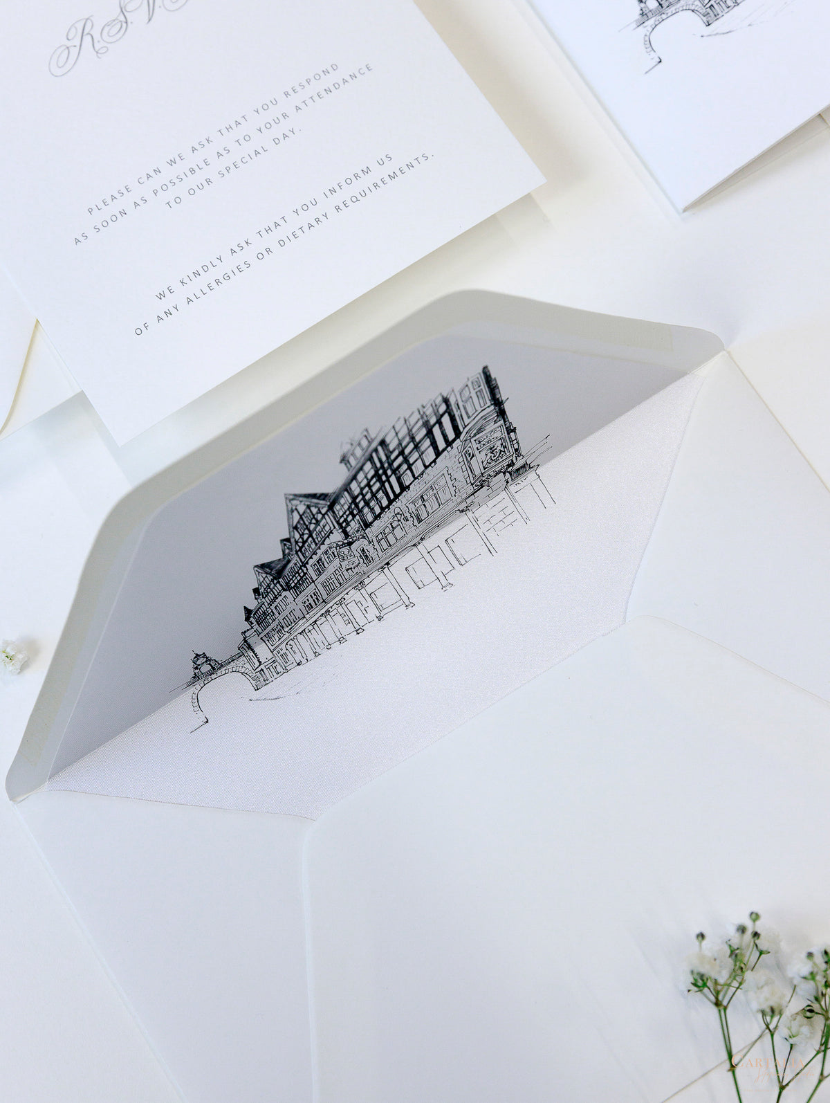 Lugar: Invitaciones al hotel Chester Grosvenor | Comisión personalizada D&J