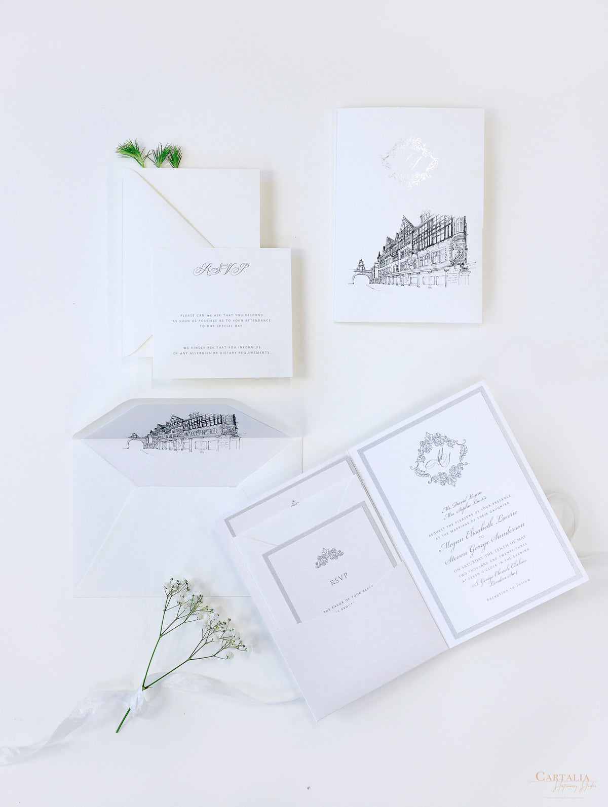 Lugar: Invitaciones al hotel Chester Grosvenor | Comisión personalizada D&J