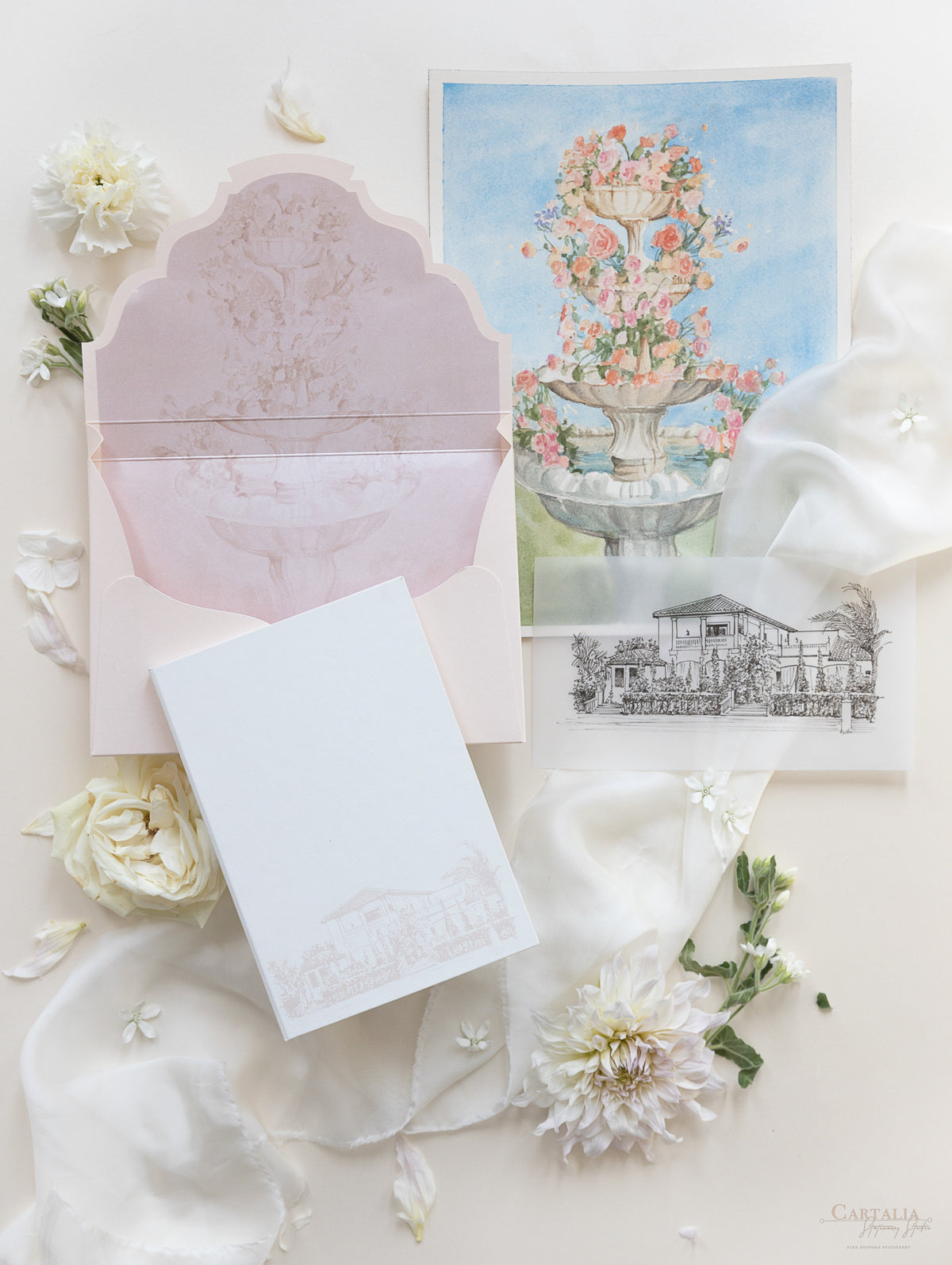Libro en caja de lujo hecho a mano con bolsillo de invitaciones de La Casa Toscana | Comisión personalizada H&R