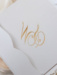 Invitaciones de boda para el lugar de Grantley Hall | Caja a medida de alta costura | Comisión personalizada S&W