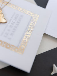 Boda de destino en Marruecos | Invitaciones de boda en Marrakech | Comisión A&B a medida