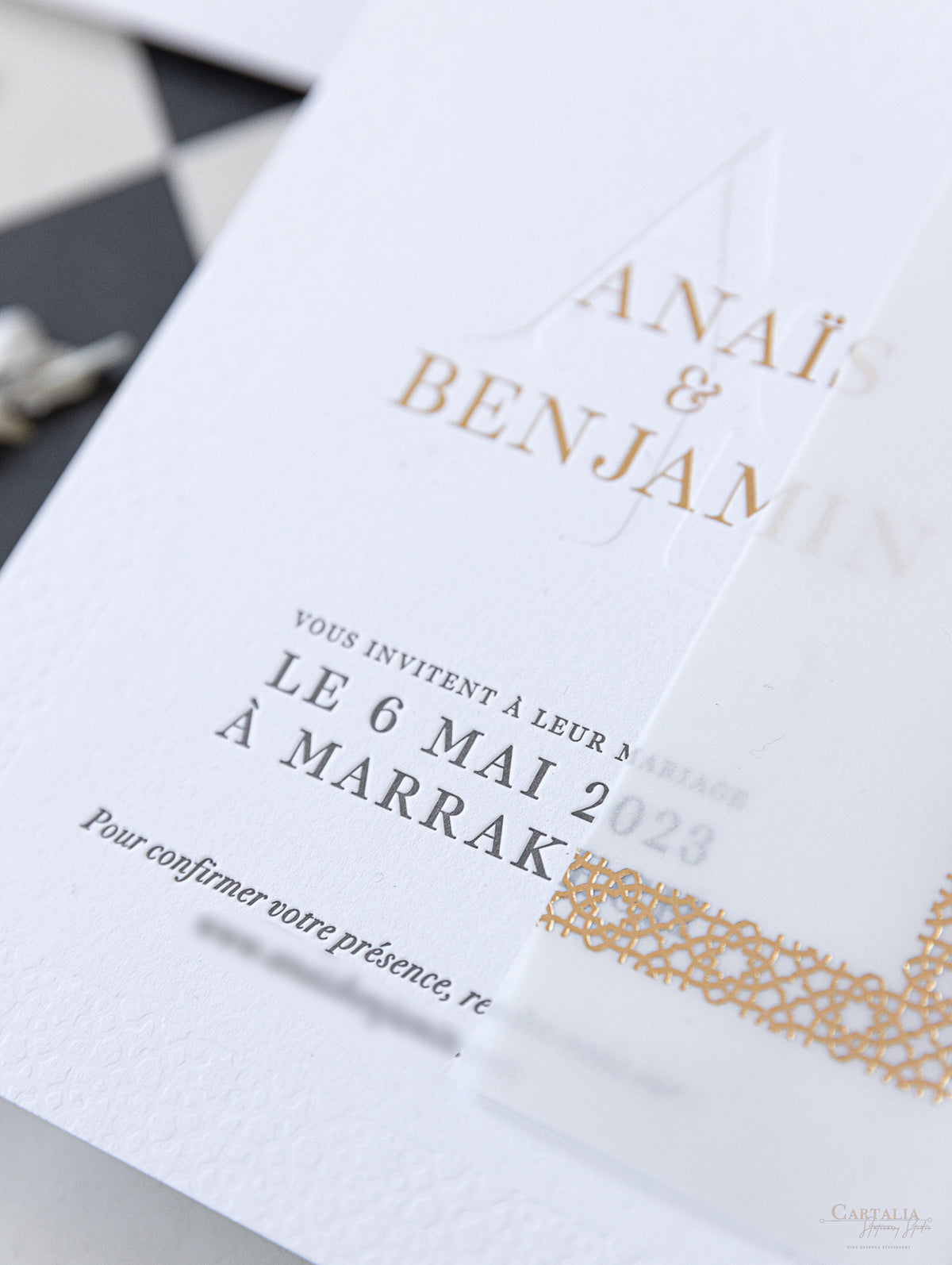 Boda de destino en Marruecos | Invitaciones de boda en Marrakech | Comisión A&B a medida
