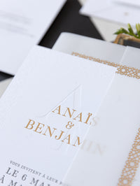 Boda de destino en Marruecos | Invitaciones de boda en Marrakech | Comisión A&B a medida