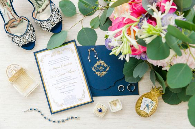 Bespoke Wedding Invitation from Cartalia UK _Midnight Blue