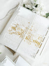 Your Own Venue Ornamental Gate Laser Cut  Foiled Venue Wedding Invitation.
