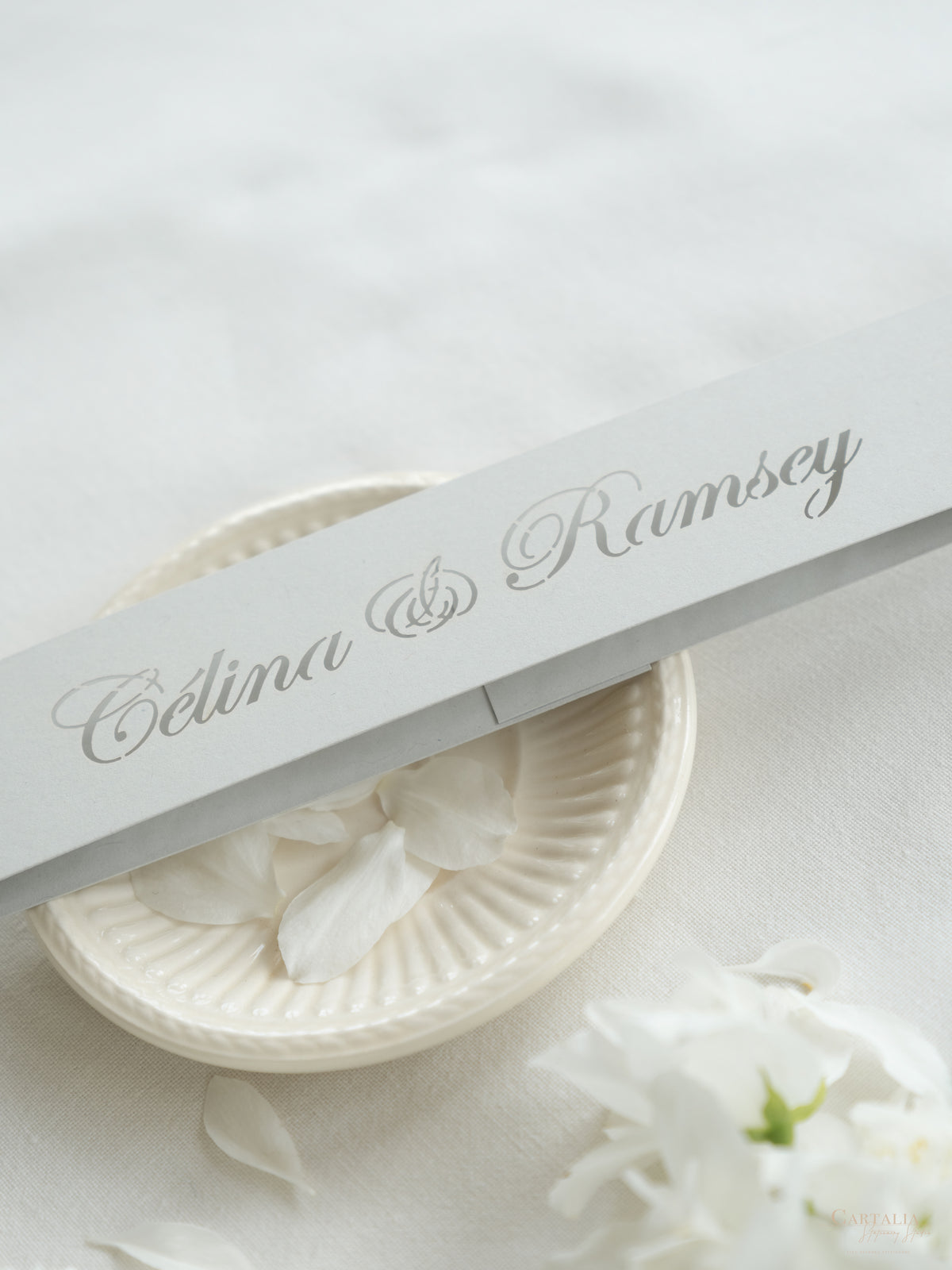 Your Own Venue Ornamental Gate Laser Cut  Foiled Venue Wedding Invitation