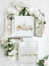 Your Own Venue Ornamental Gate Laser Cut  Foiled Venue Wedding Invitation.