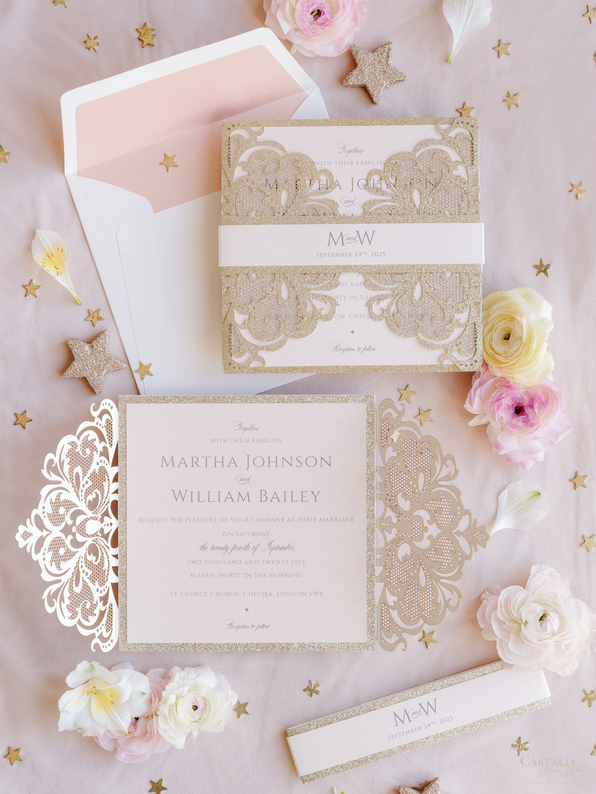 Ivory Lace Laser Cut Wedding Invitation Set With Gold Foiled Insert And Rsvp Card Ewws346 Ivory Lace Laser Cut Wedding Invitation Set With Gold Foiled Insert And Rsvp Card Ewws346