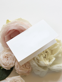 Romantic Roses Calligraphy Place card