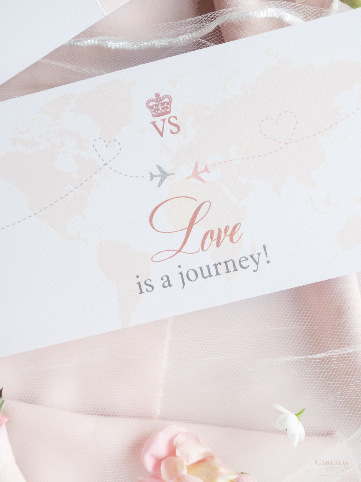 Passport Style Invitation Boarding Pass Invite Ticket Style