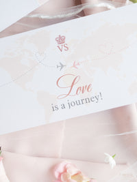 Passport Style Invitation Boarding Pass Invite Ticket Style