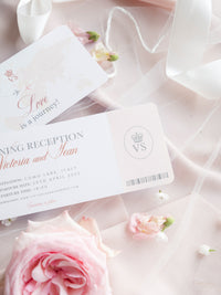 Passport Style Invitation Boarding Pass Invite Ticket Style