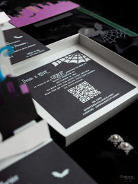 3D Pop Up Bat Mitzvah Halloween Invitation | Tim Burton Nightmare Before Christmas Box