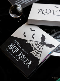 3D Pop Up Bat Mitzvah Halloween Invitation | Tim Burton Nightmare Before Christmas Box