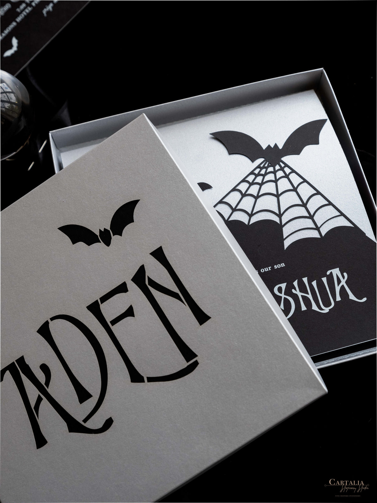3D Pop Up Bat Mitzvah Halloween Invitation | Tim Burton Nightmare Before Christmas Box