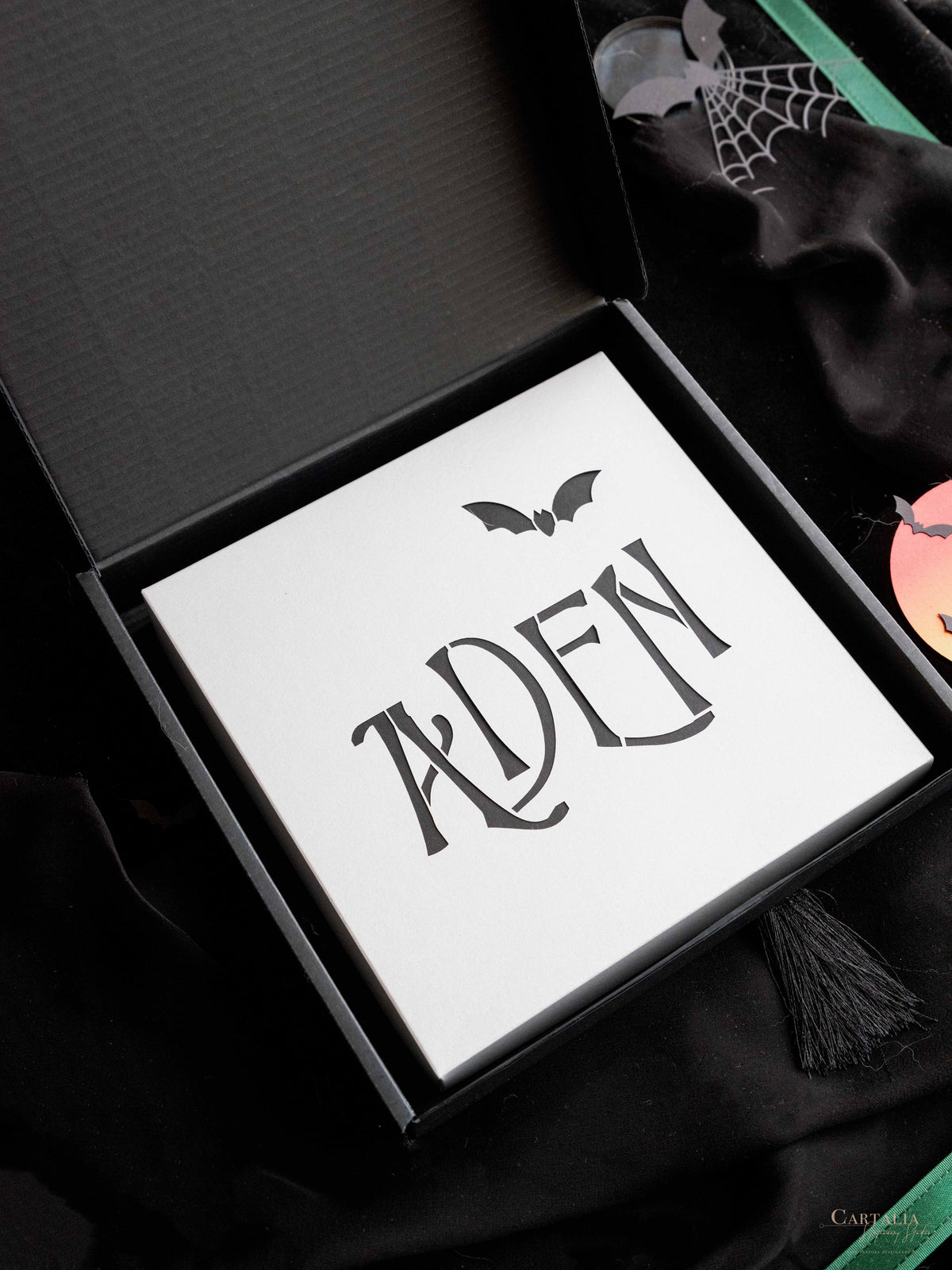 3D Pop Up Bat Mitzvah Halloween Invitation | Tim Burton Nightmare Before Christmas Box
