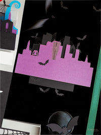 3D Pop Up Bat Mitzvah Halloween Invitation | Tim Burton Nightmare Before Christmas Box