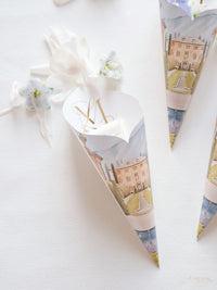 Confetti Cones,  Flower Petal Cones - Bespoke  | Your Venue -  Villa Balbiano, Lake Como