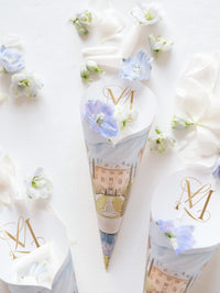 Confetti Cones,  Flower Petal Cones - Bespoke  | Your Venue -  Villa Balbiano, Lake Como