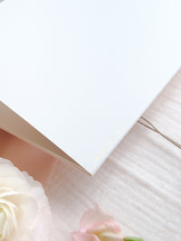 Luxury Watercolour Villa Cora Pocket with Letterpress and Deckled Edge Envelope | Bespoke Commission for S&S