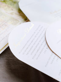 Luxury Wedding Invitation Suite with Watercolour Venue and Gold Foil | Villa Padierna Palace Marbella | Bespoke Commission for B&H