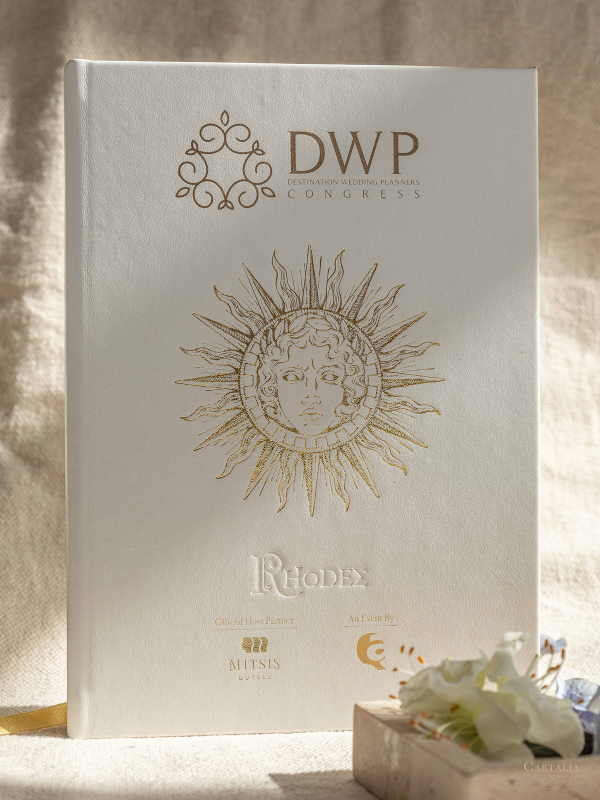 BESPOKE Congress Book Stationery with Gold Foil |  Rhodes, Greece