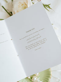 Sofreh Aghd - Persian Ceremony Program - Order Of Service Booklet
