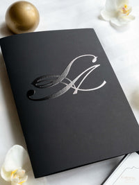 BESPOKE Order Of Service Booklet With Foil Monogram