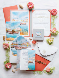 Luxury Bespoke Stationery Suite for Porto | Bespoke Commission R&S