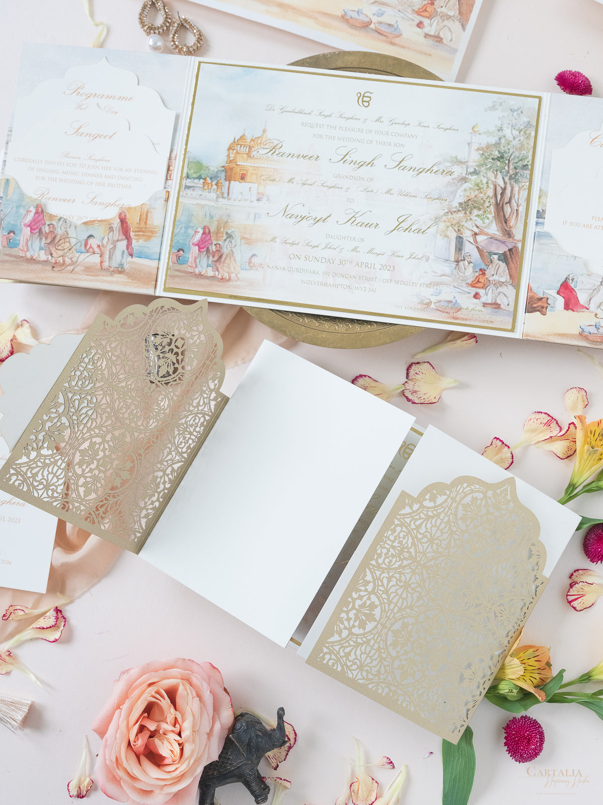 Asiana Wedding Ornamental Pocket Suite | Bespoke Commission R&N