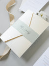 Custom Wedding Venue Illustration |  Foiled Venue Invitation Pocket Suite in Classic Envelope Fold in Gold Foil | SAMPLE