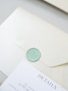 Custom Wedding Venue Illustration |  Foiled Venue Invitation Pocket Suite in Classic Envelope Fold in Gold Foil | SAMPLE