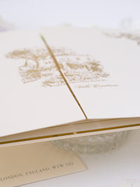 Luxury Pocket Invitation with Gold Foil | Villa Cimbrone | Bespoke Commission R&J