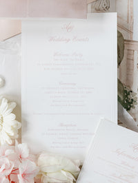 Vellum Wrap Pocket Invitation Suite with Embossing & Custom Wax Seal | Venue Dartmouth House | Bespoke Commission A&O