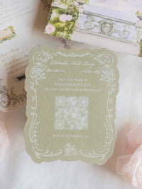 VILLA DEL BALBIANELLO | Bespoke Luxury Watercolour Sleeve Invitation Lake Como, Italy Wedding